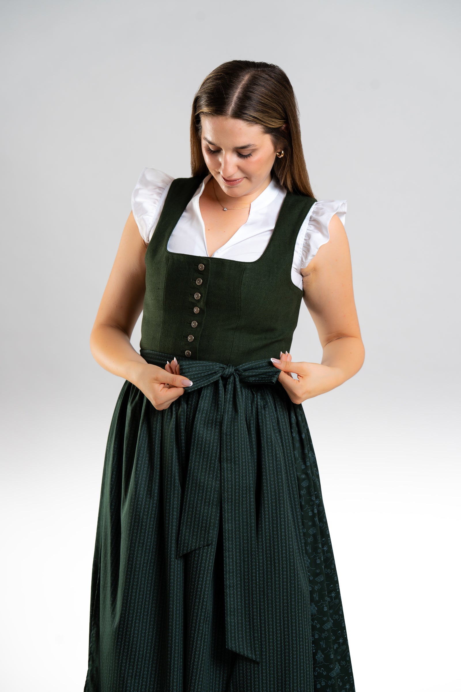 Dirndl Schlossberg in Tannengrün