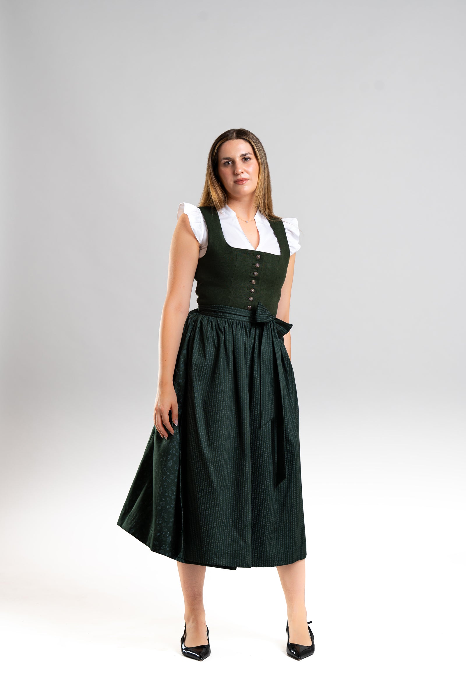 Dirndl Schlossberg in Tannengrün