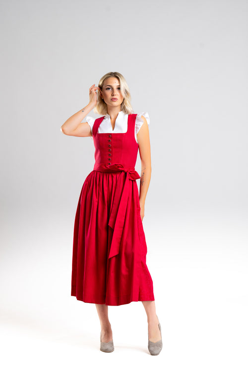 Dirndl Apfelland in Himbeerpink